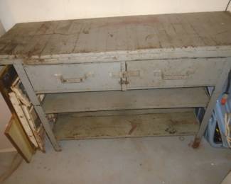 vintage work bench