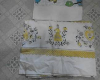 mid-century table cloths