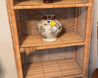 wicker shelf