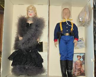 EFFANBEE MAE WEST & JOHN WAYNE VINTAGE DOLLS