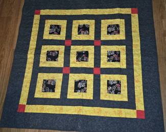 HANDMADE MOTORCYCLE QUILT
