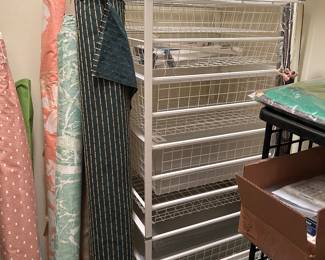 Storage Racks and baskets
