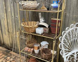 Bakers Rack / outdoor gardening supplies