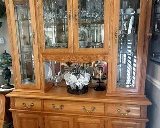 Plourd china hutch