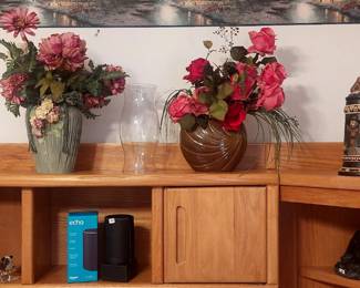 Plourd echo floral arrangements, stein etc.Bathroom vanity mirror