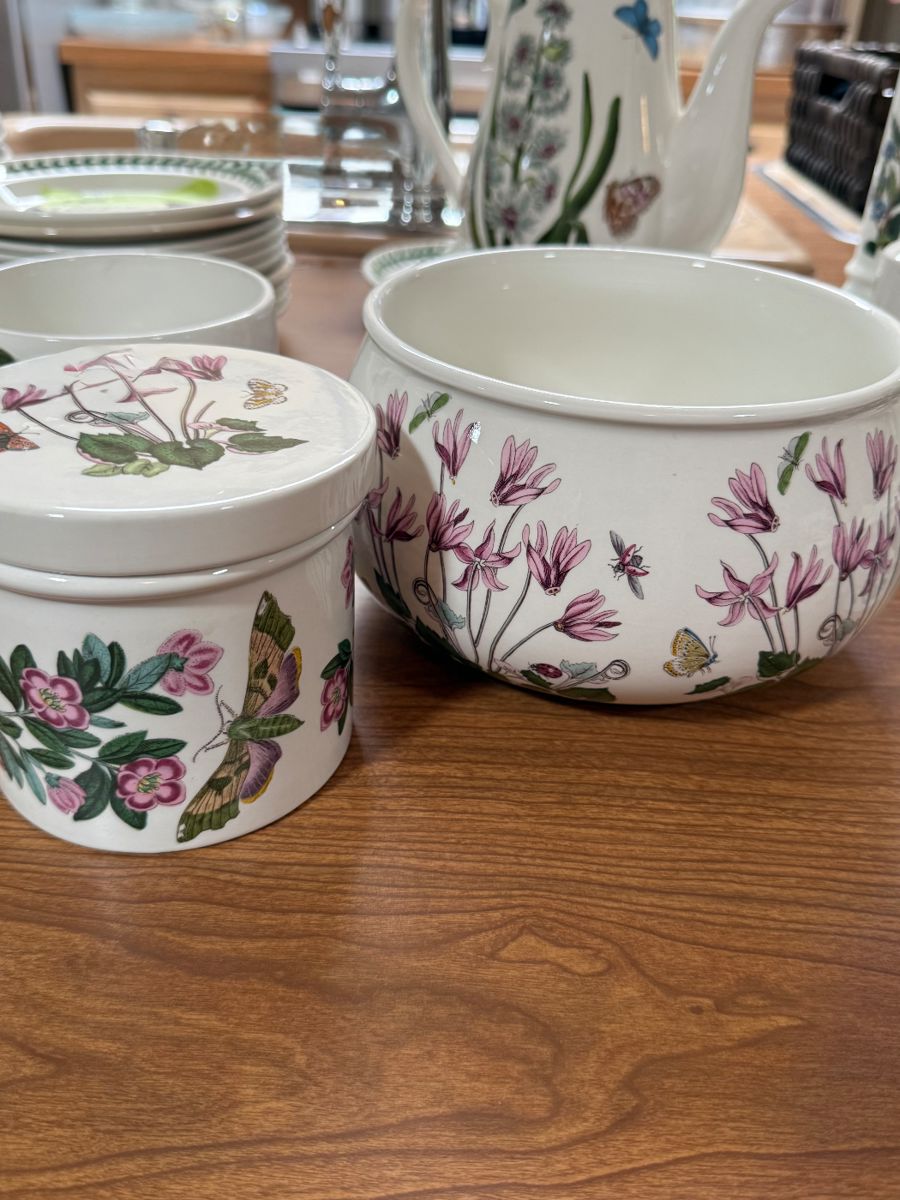 Portmeirion  collection of English dinnerware.