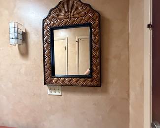 Carved mirror