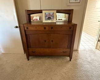 Mission Buffet quarter sawn oak