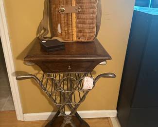 Golf Wine Rack End Table