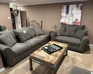 Couch has tear on arm and is FREE, Loveseat, Coffee Table