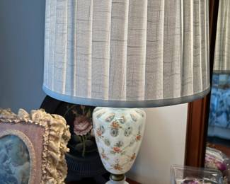 Fenton French Opalescent Lamp