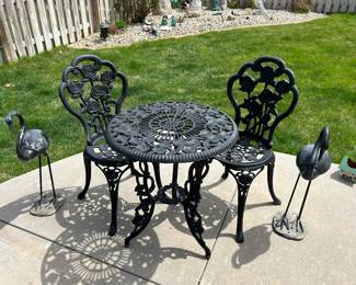 Aluminum Cast Bistro Set