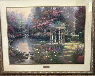 Thomas Kinkade Lithograph "The Garden of Prayer"