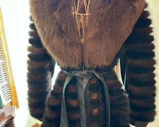 Goldstein and Chapman's Mink and Leather Coat