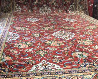 Old Persian Sarouk with beautiful colors all over design size 17.1 ft by 10.1
Only $3500