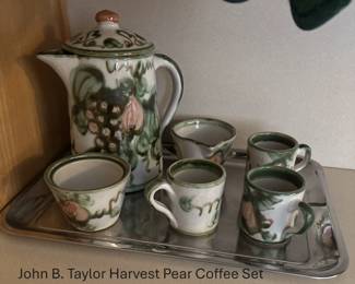 John B. Taylor Harvest Pear Coffee set.