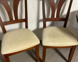 Dining chairs with table