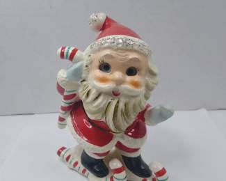 Rare Ucagco Rolling Eyes Santa