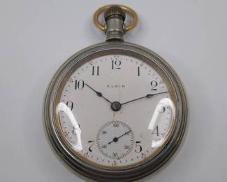 1907 Elgin 18s 7j Pocket Watch Not Running