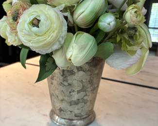 Mercury Vase with Peonies
