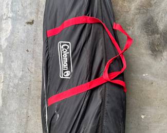 Coleman 10 Person Tent with Pre-Attached Poles, Air Vent, & Carry Bag