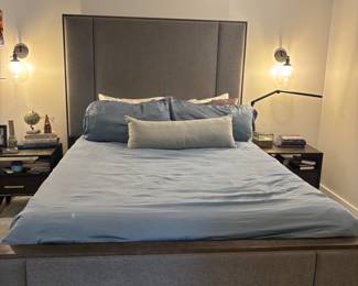 Bernhardt Low Profile Bed & Tempur Cloud Queen Mattress - Like New