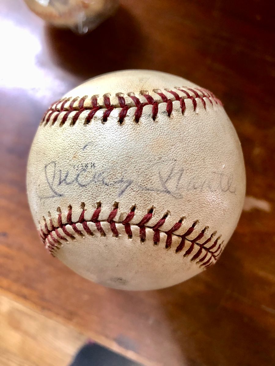 Mickey Mantle signed ball no COA