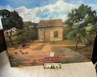 Kirsten Larson 1854 Scenes and  Settings American girls collection fold out LARGE book.