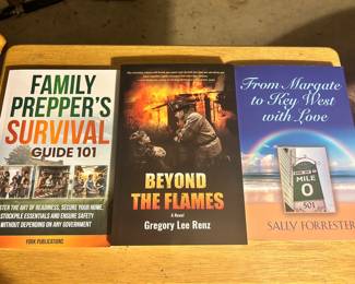 Three books written by three local authors: two from Lake Mill  and one from Fort Atkinson. Available at the sale!