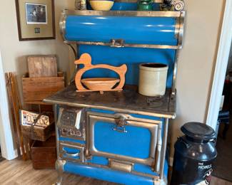 Antique Adam Karr Wood Cook Stove