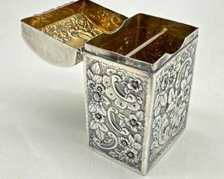 English card case, hallmarked