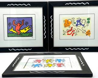 Three Keith Haring prints for the Haring Foundation
