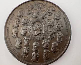 Bronze Columbian exhibition medallion