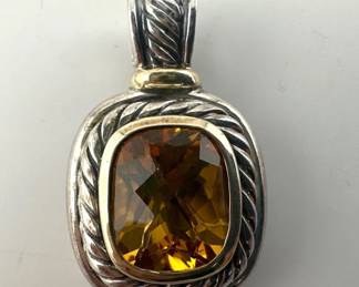 David Yurman citrine, 925 and 585