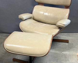 Plycraft lounge chair and ottoman