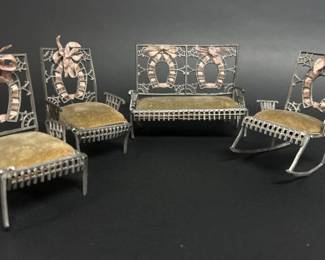 Rare set of fairy miniatures from the Exhibition of 1876