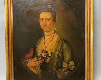 Copy of Davies portrait holding a cardinal