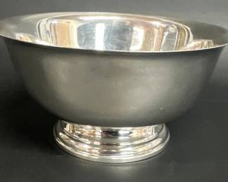 Large sterling Revere bowl