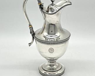 Tiffany and Co. sterling tea pot, marked with Broadway address