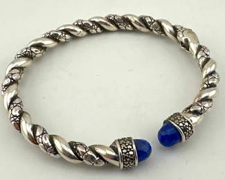 John Hardy style cuff with lapis