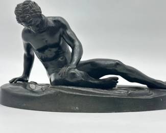 Small bronze sculpture of "The Dying Gaul"