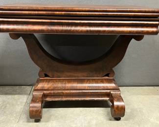 Mahogany Empire card table