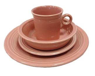 YELLOW FIESTA WARE, FOUR PIECES