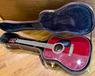 Jay Turser acoustic guitar in case