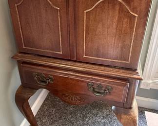 American Drew cutlery cabinet