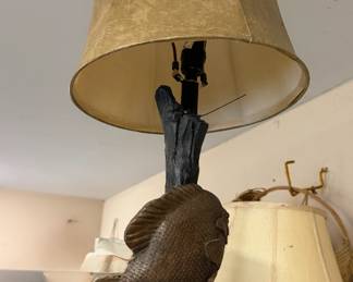 White River fish lamp