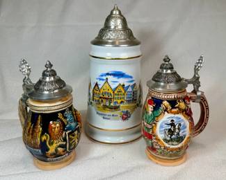 German beer steins