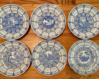 Spode Blue Room Calendar Plates 1996-2001