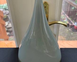 Handmade glass vase.