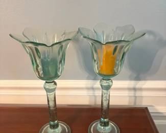 Pair of candle holders.